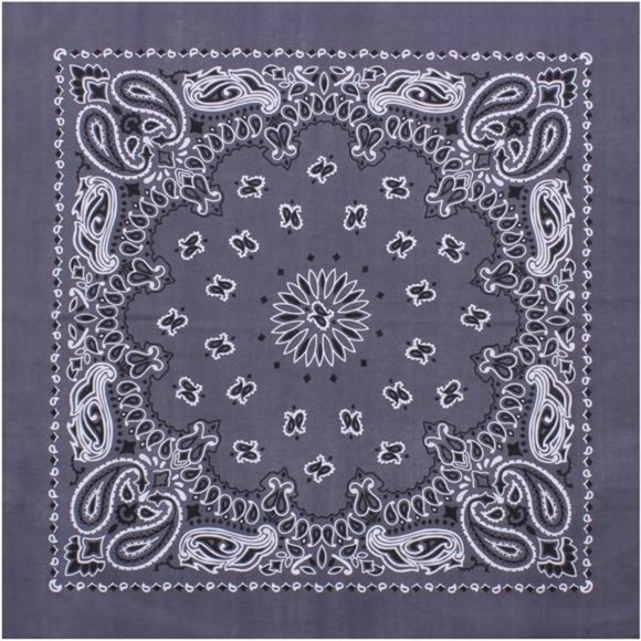 Accessories - Paisley Bandana - Extra Large Jumbo Size 27" x 27"